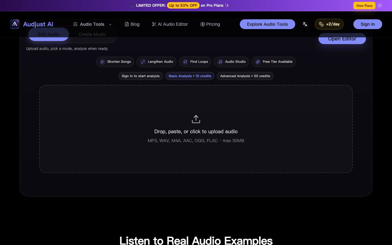audjust.ai 截图 2