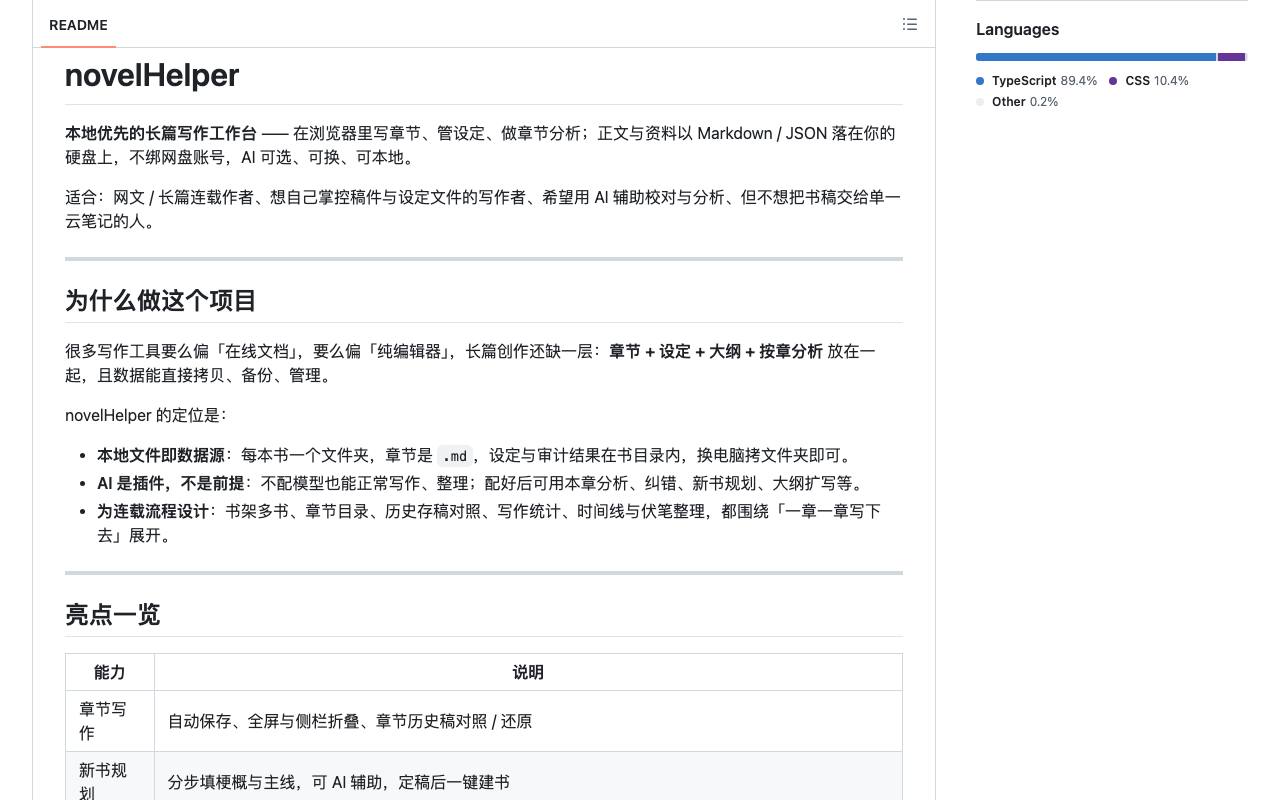 novel-helper 截图 2