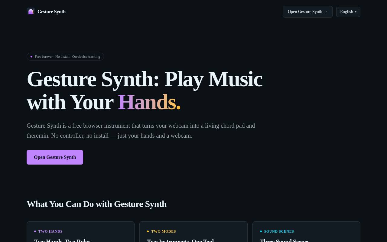 Gesture Synth 截图 1