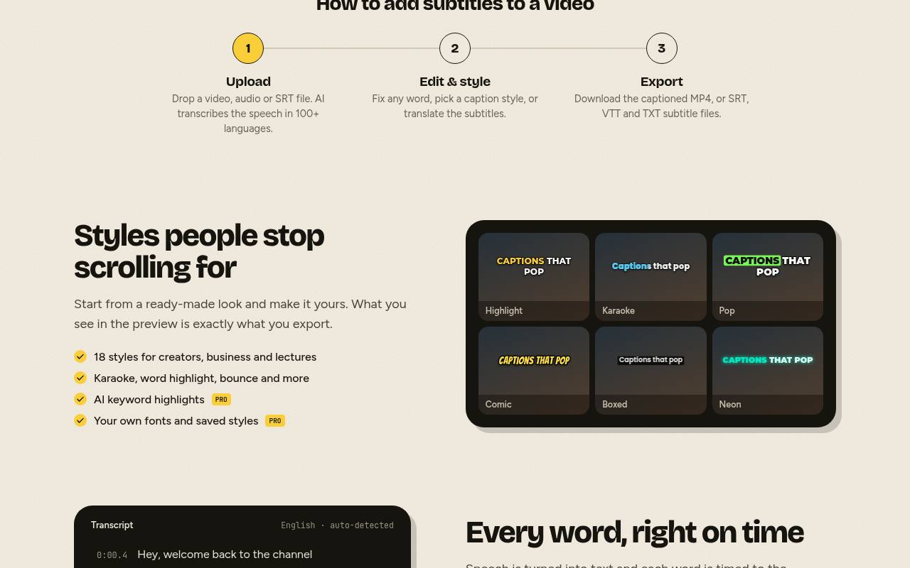 Captions Generator 截图 2