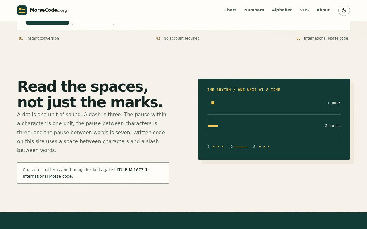 Morse Code 截图 2