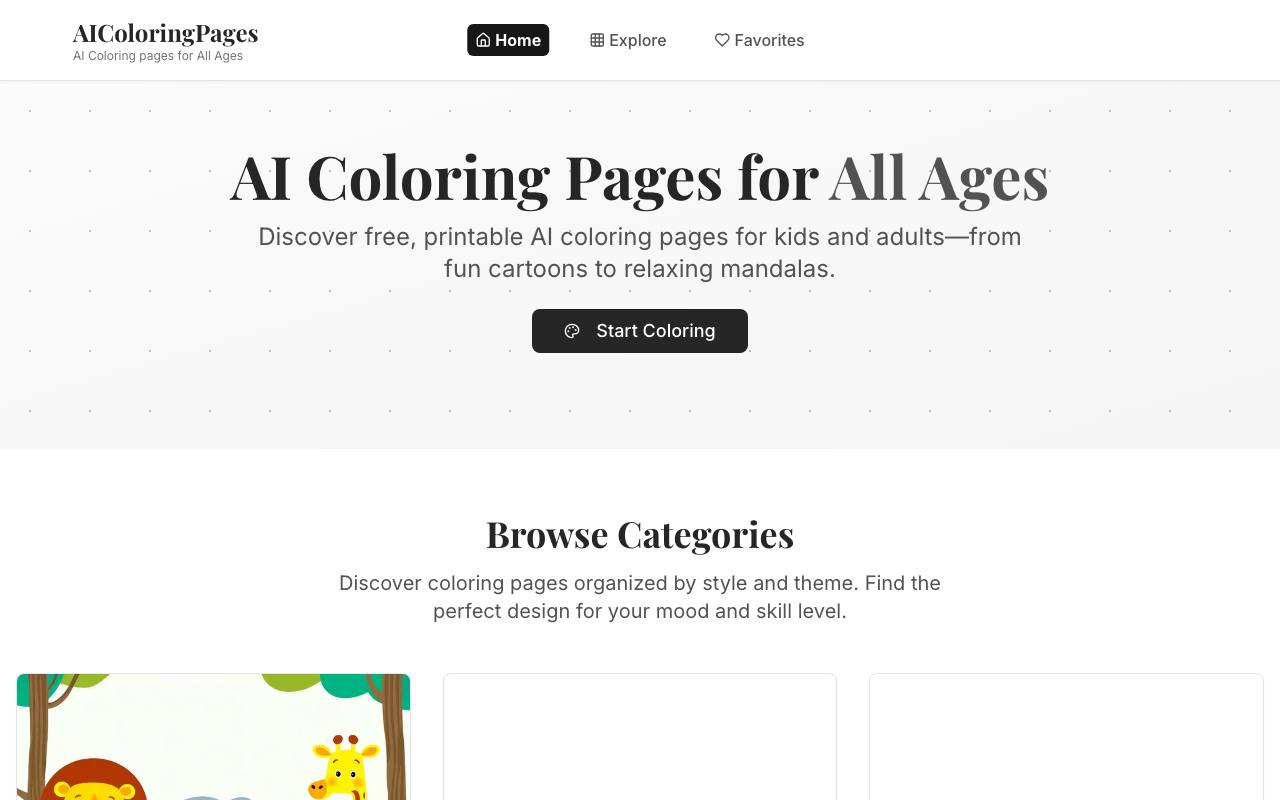 AIColoringPages 截图 1