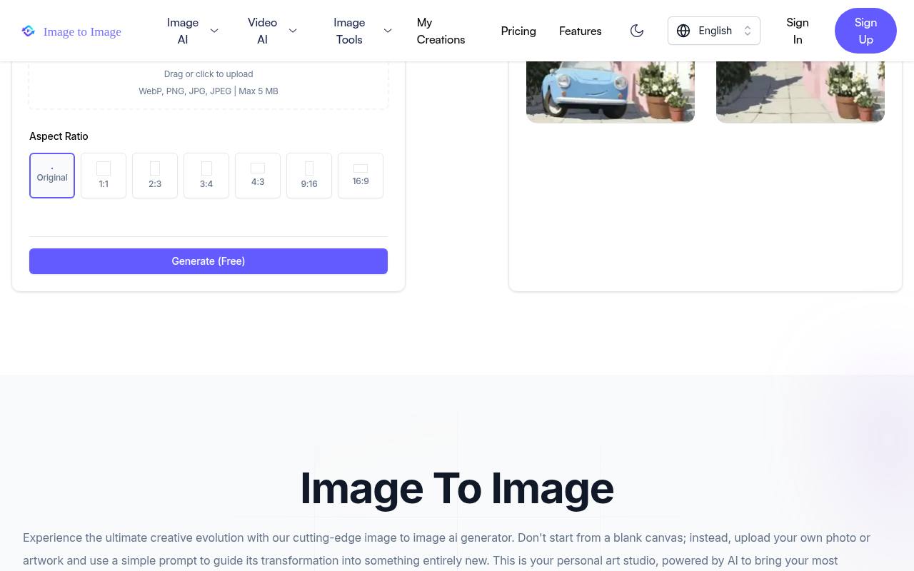 Image to Image AI 截图 2