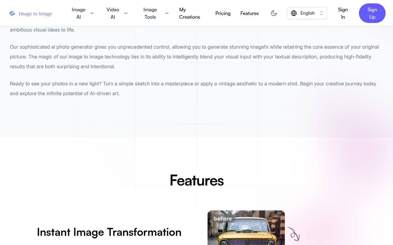 Image to Image AI 截图 3