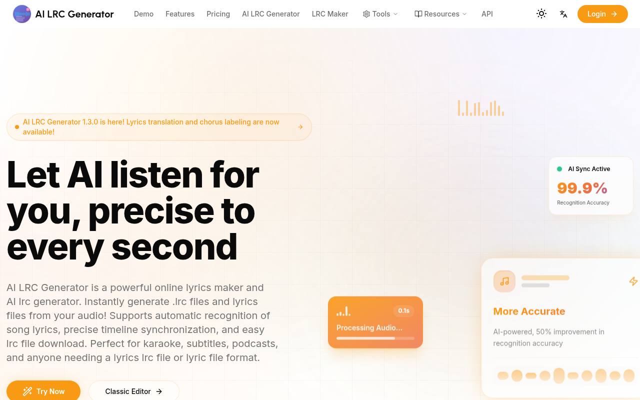 AI LRC Generator 截图 1