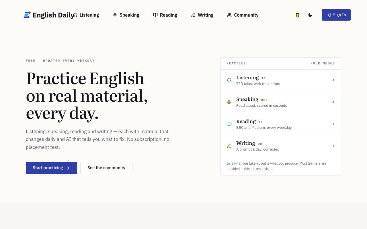 English Daily 截图 1