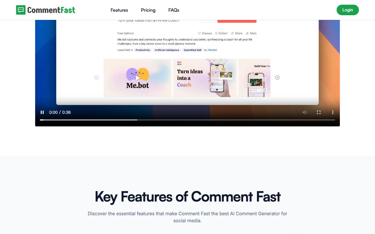 Comment Fast 截图 2