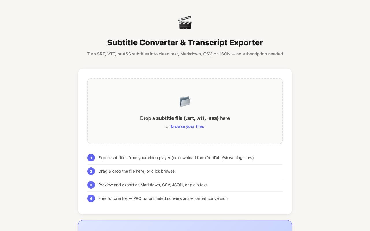 Subtitle Converter 截图 1