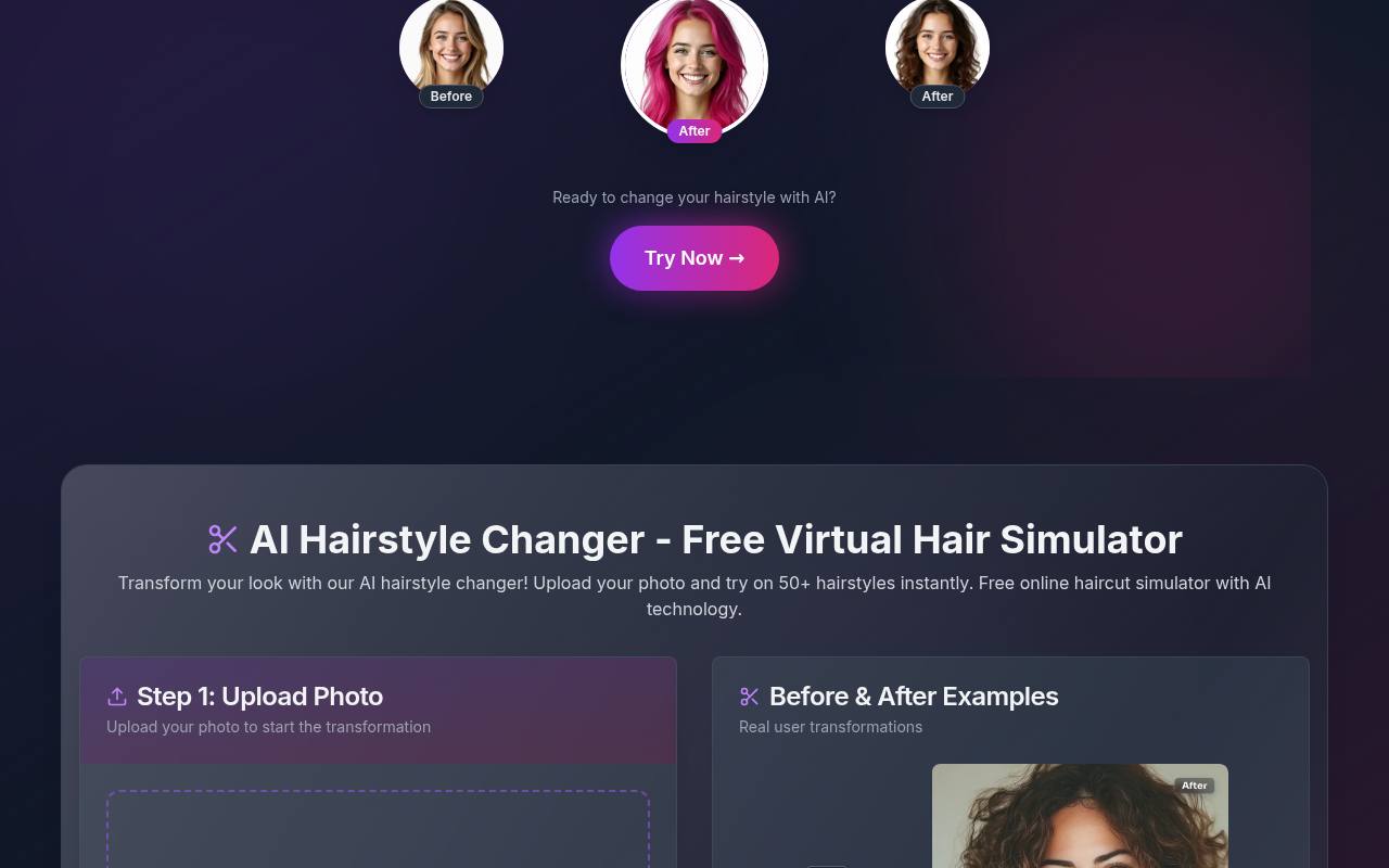 AI Hairstlye Changer 截图 2