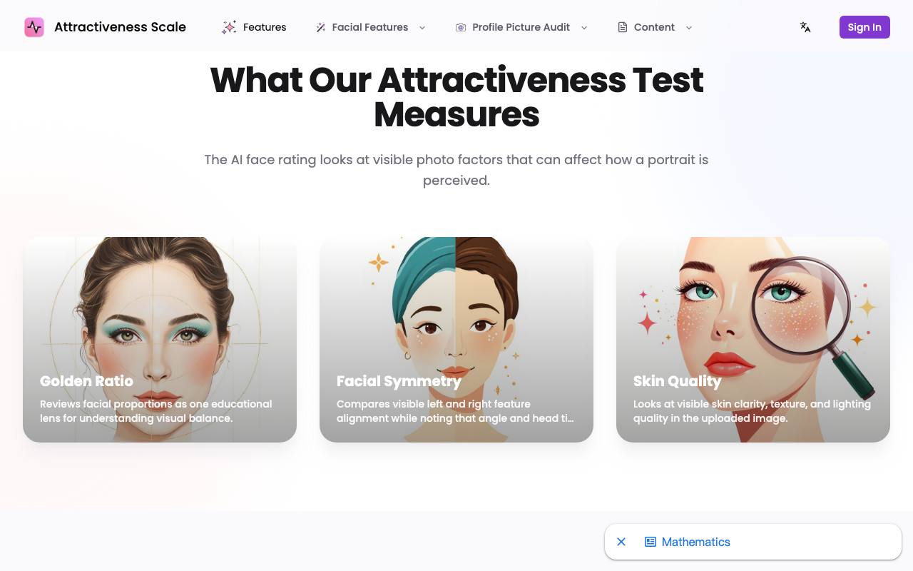 Attractiveness Scale 截图 3