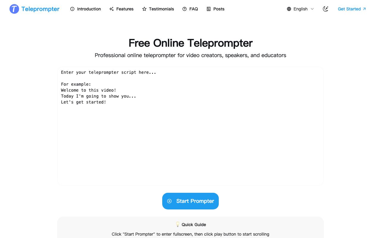 Teleprompter 截图 1