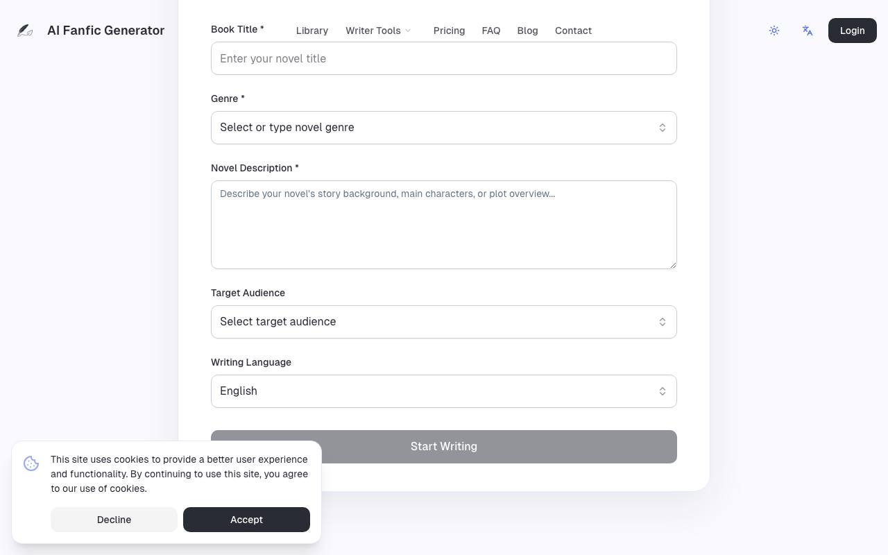 fanfic generator 截图 2
