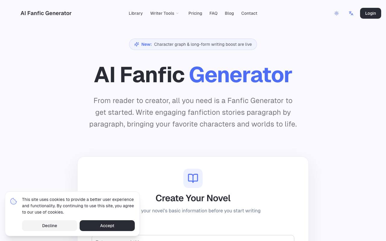 fanfic generator 截图 1