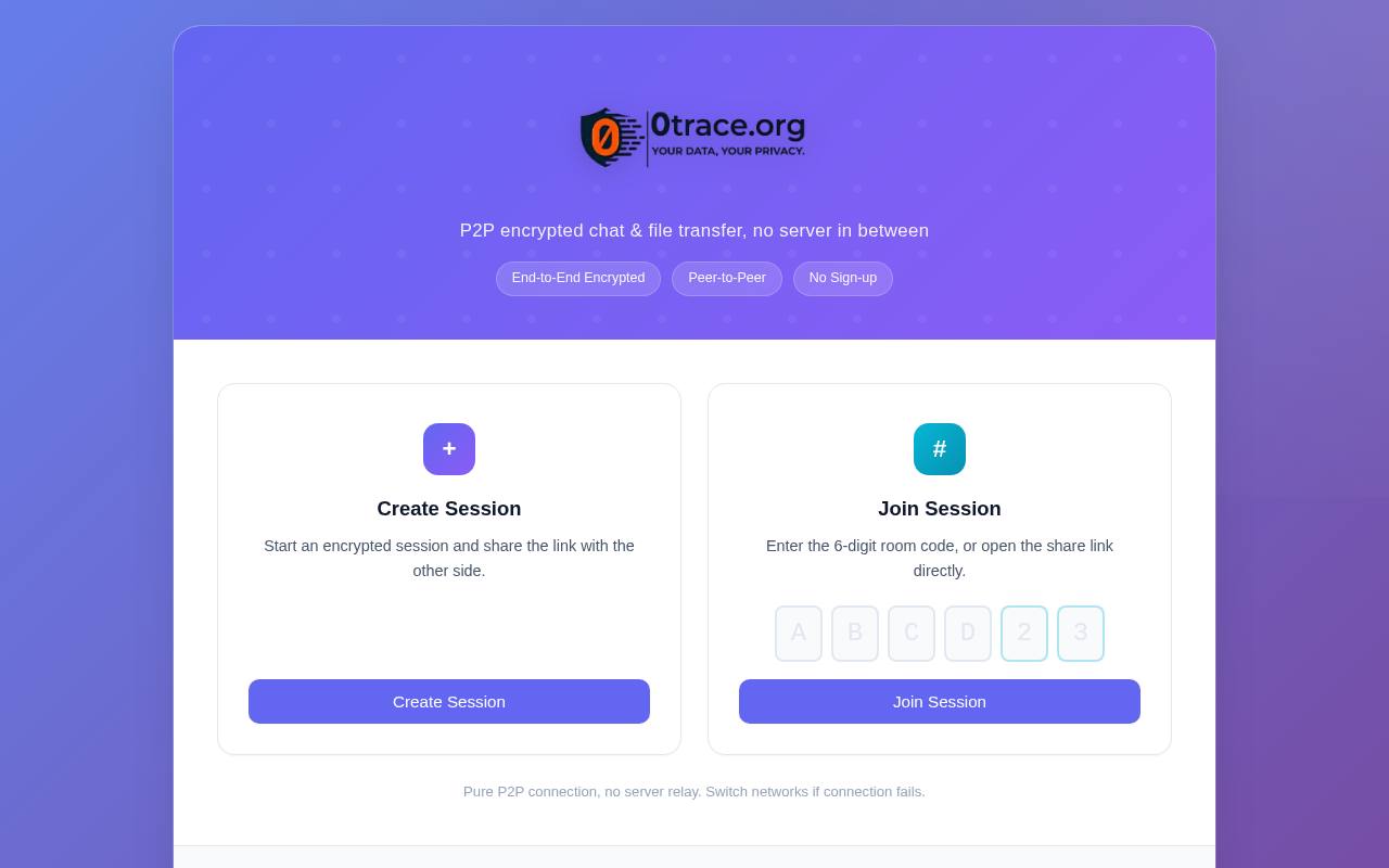 0trace 截图 1