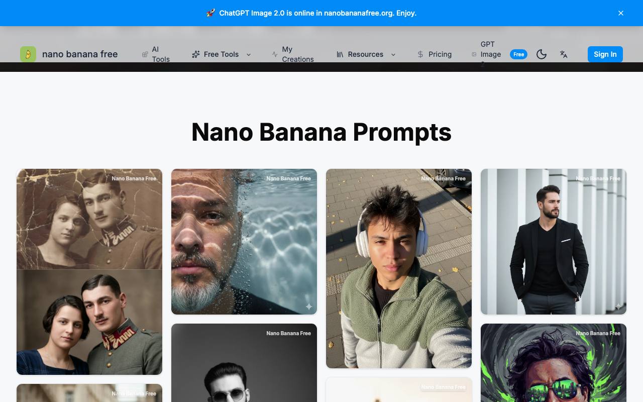 Nano Banana Free 截图 2