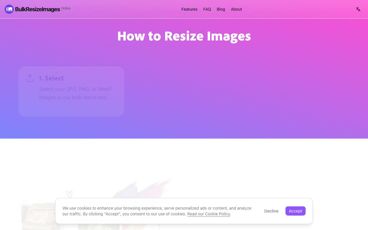 Bulk Resize Images Online 截图 2