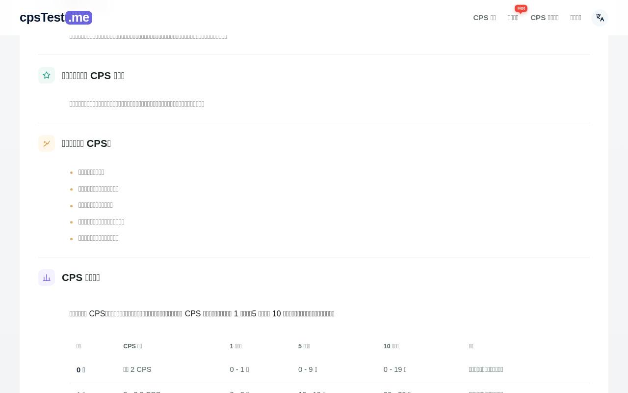 CPS Test 截图 4