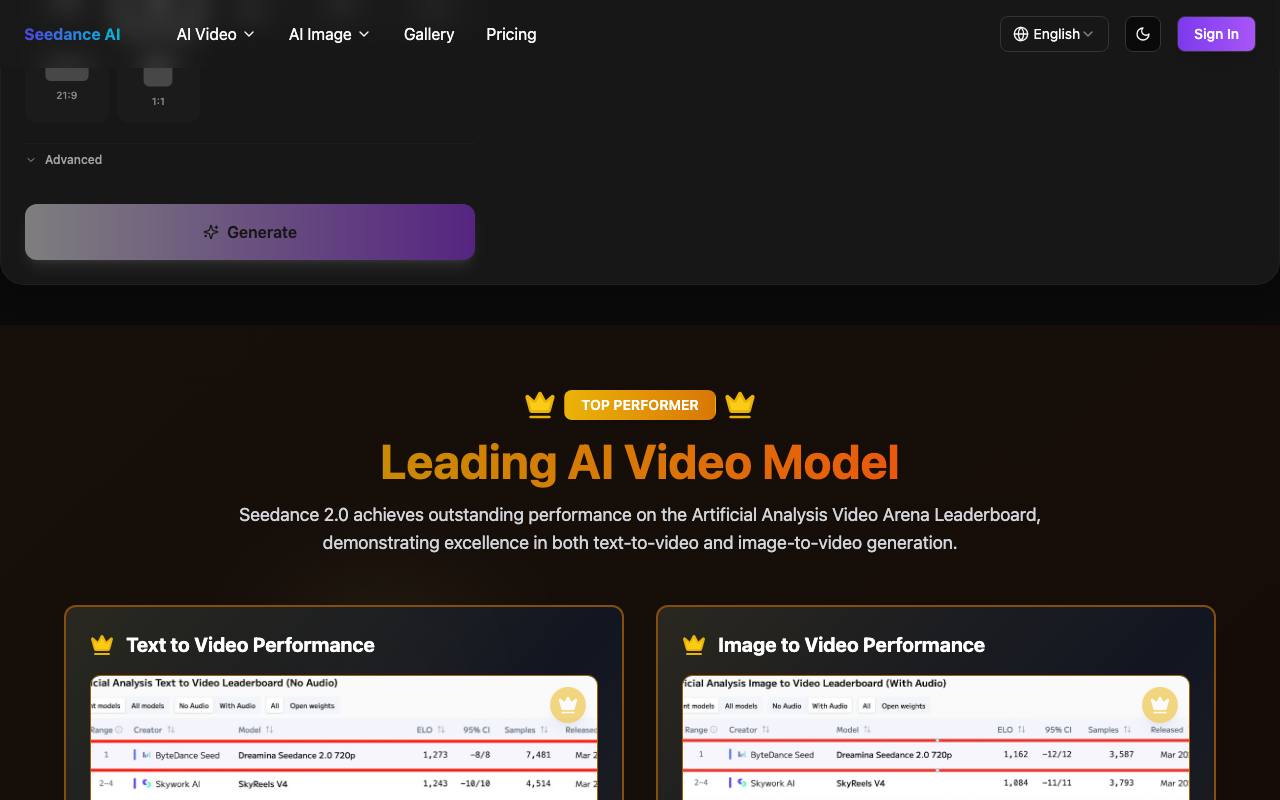 Seedance AI Video Generator 截图 4