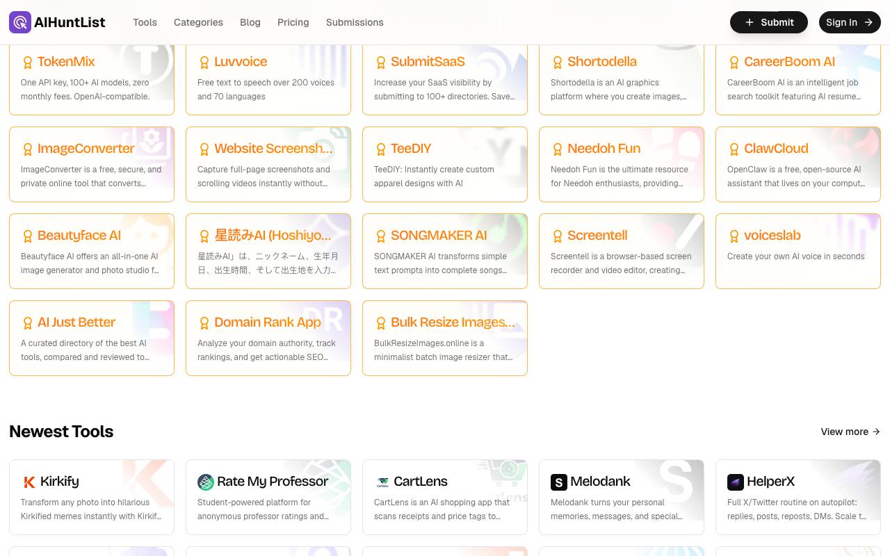 AIHuntList 截图 2