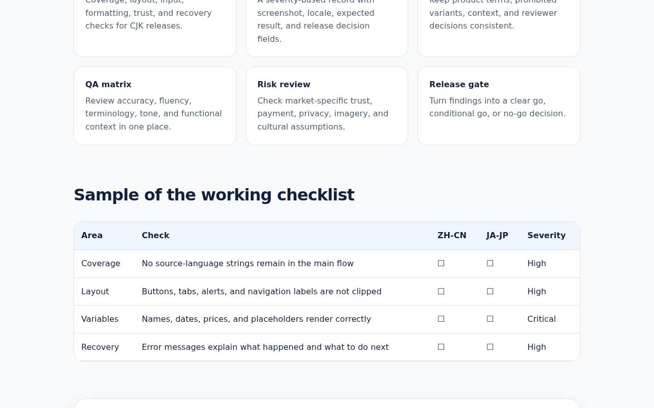CJK SaaS Localization QA Pack 截图 2