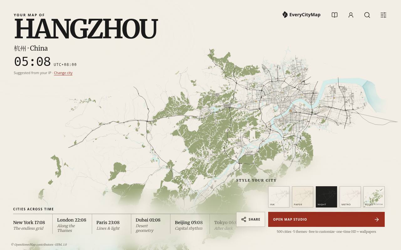 EveryCityMap 截图 1