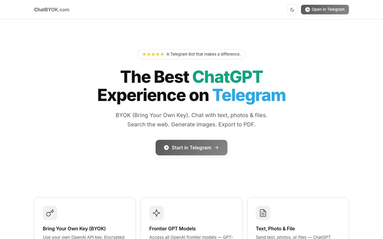 ChatBYOK.com 截图 1