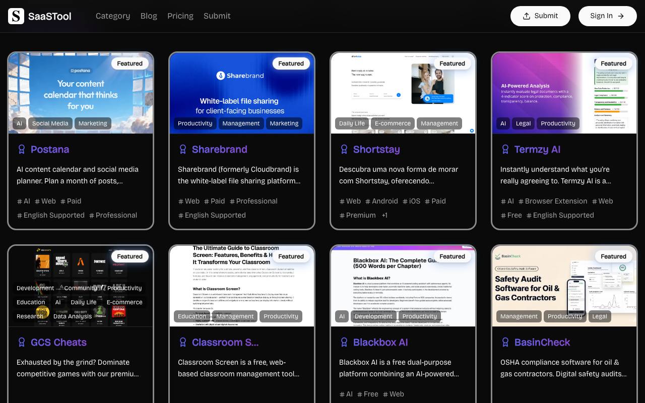 SaaSTool.site 截图 3