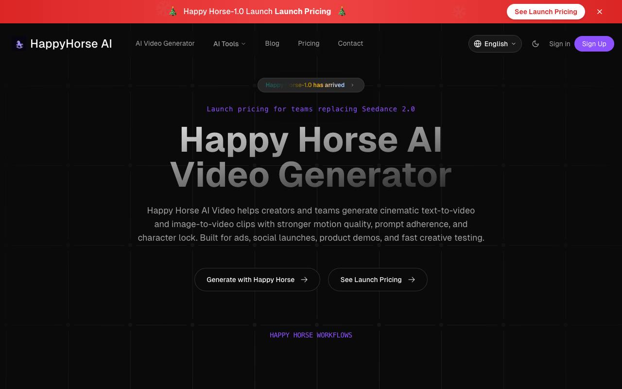 happyhorseai.pro 截图 1