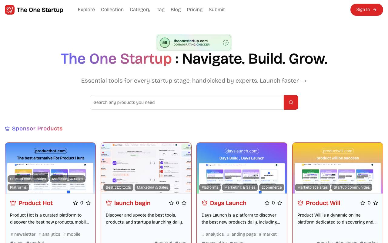 The One Startup 截图 1