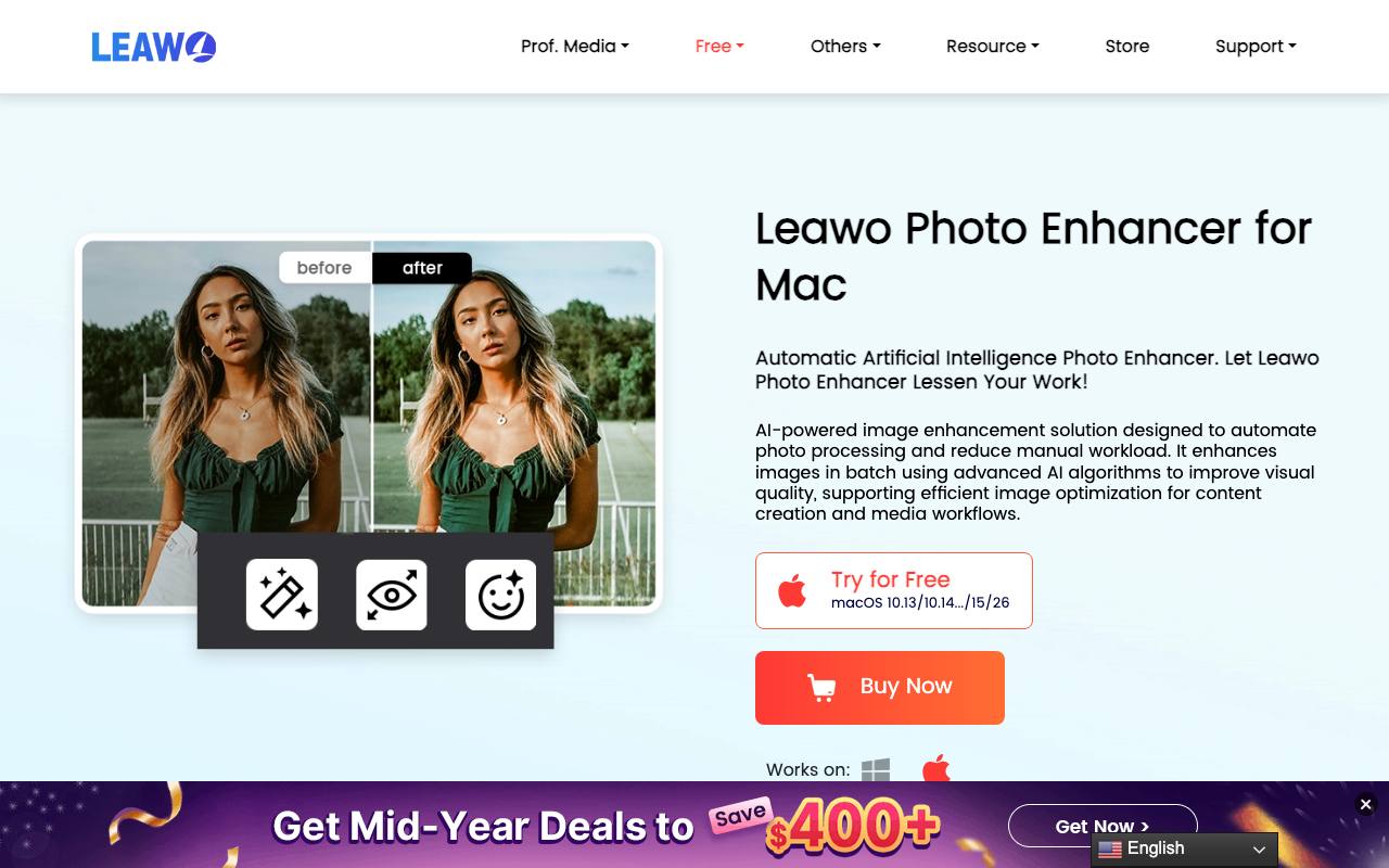 Photo AI Enhancer - 图片AI增强工具 截图 1