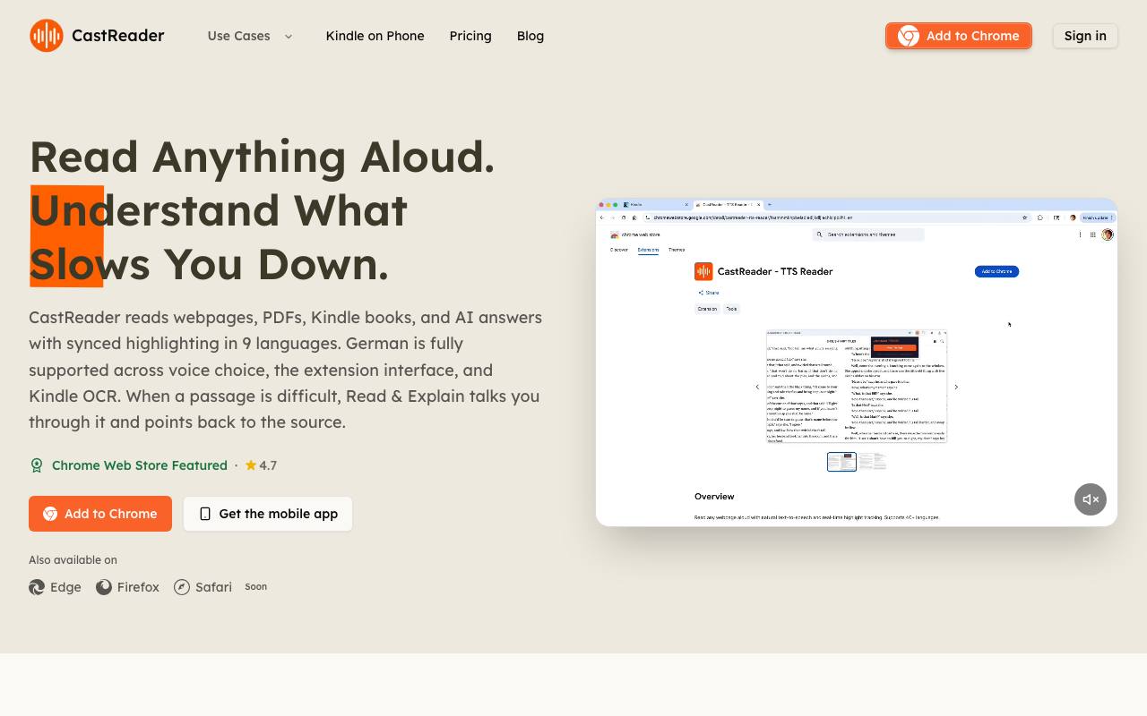 CastReader 截图 1