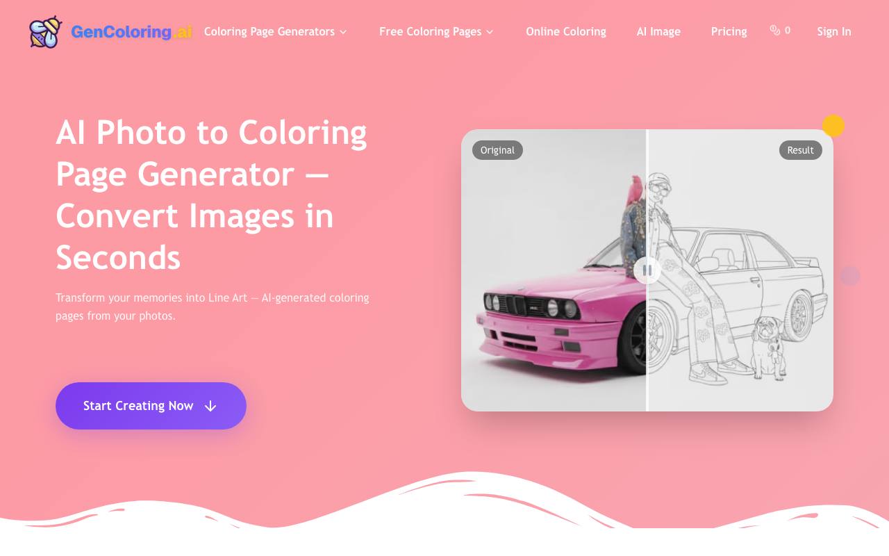 GenColoring AI 截图 1