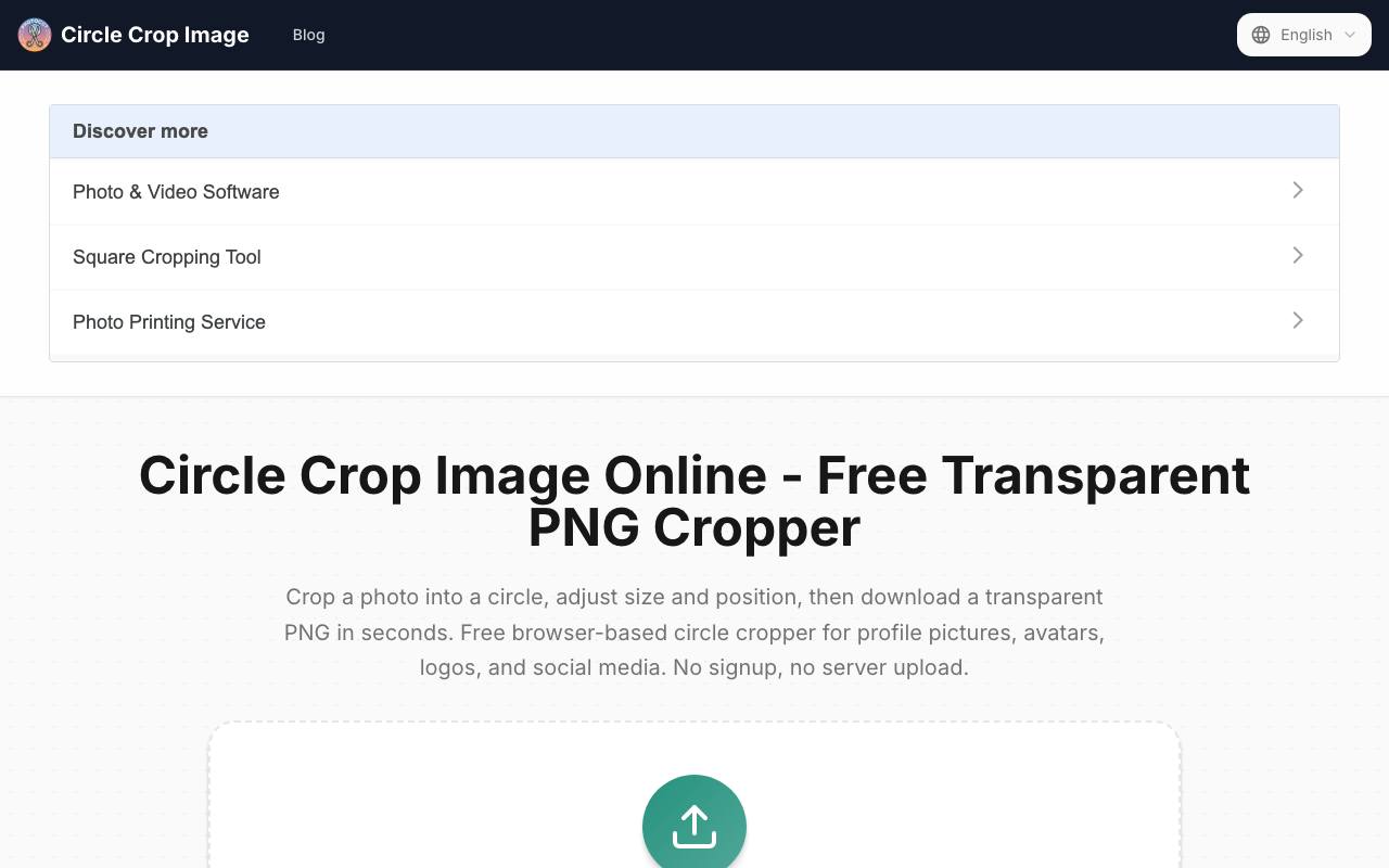 Circle Crop Image 截图 1