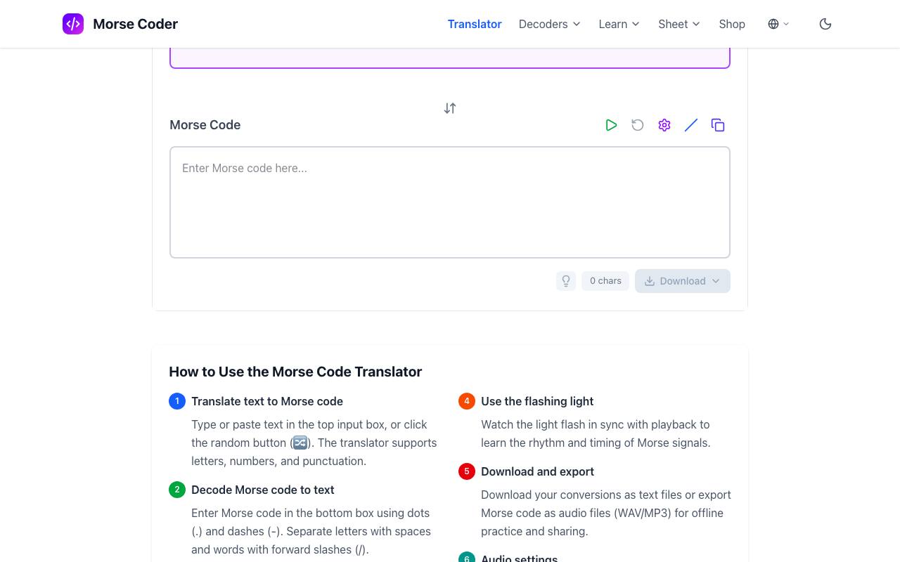 Morse Coder 截图 2