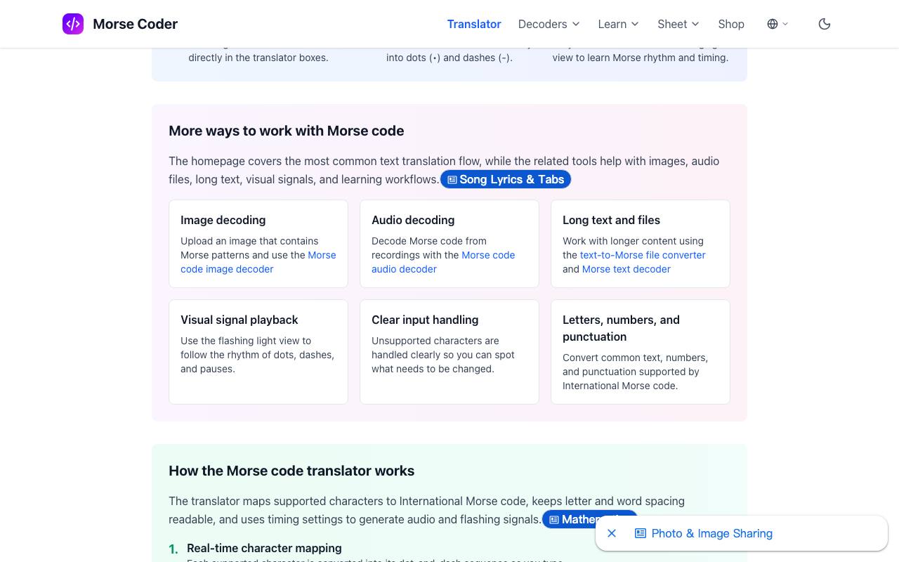 Morse Coder 截图 4