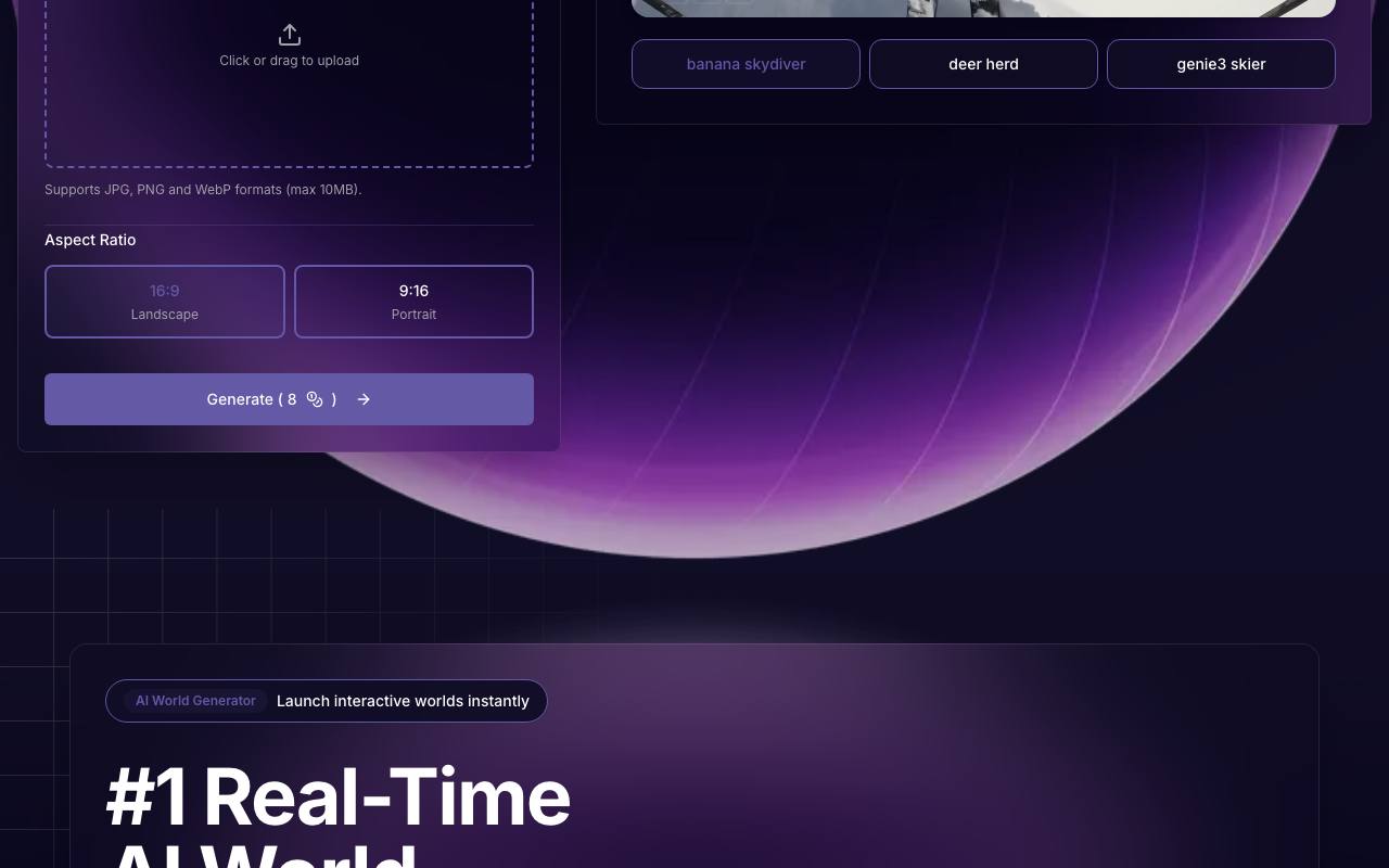 ai world generator 截图 2