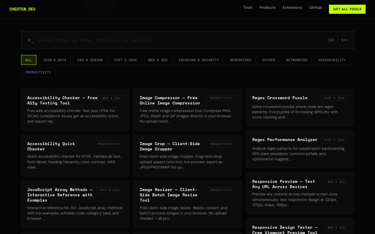 Developer Tools Hub 截图 2