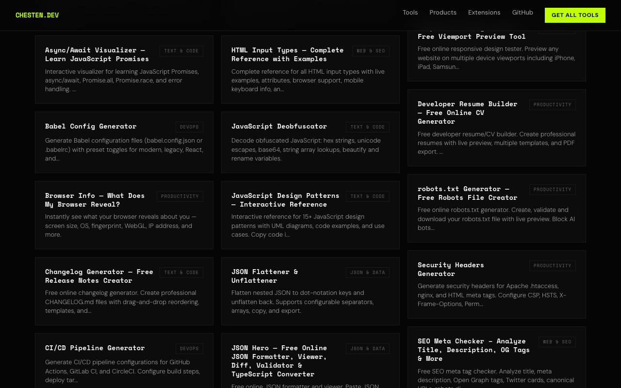 Developer Tools Hub 截图 3