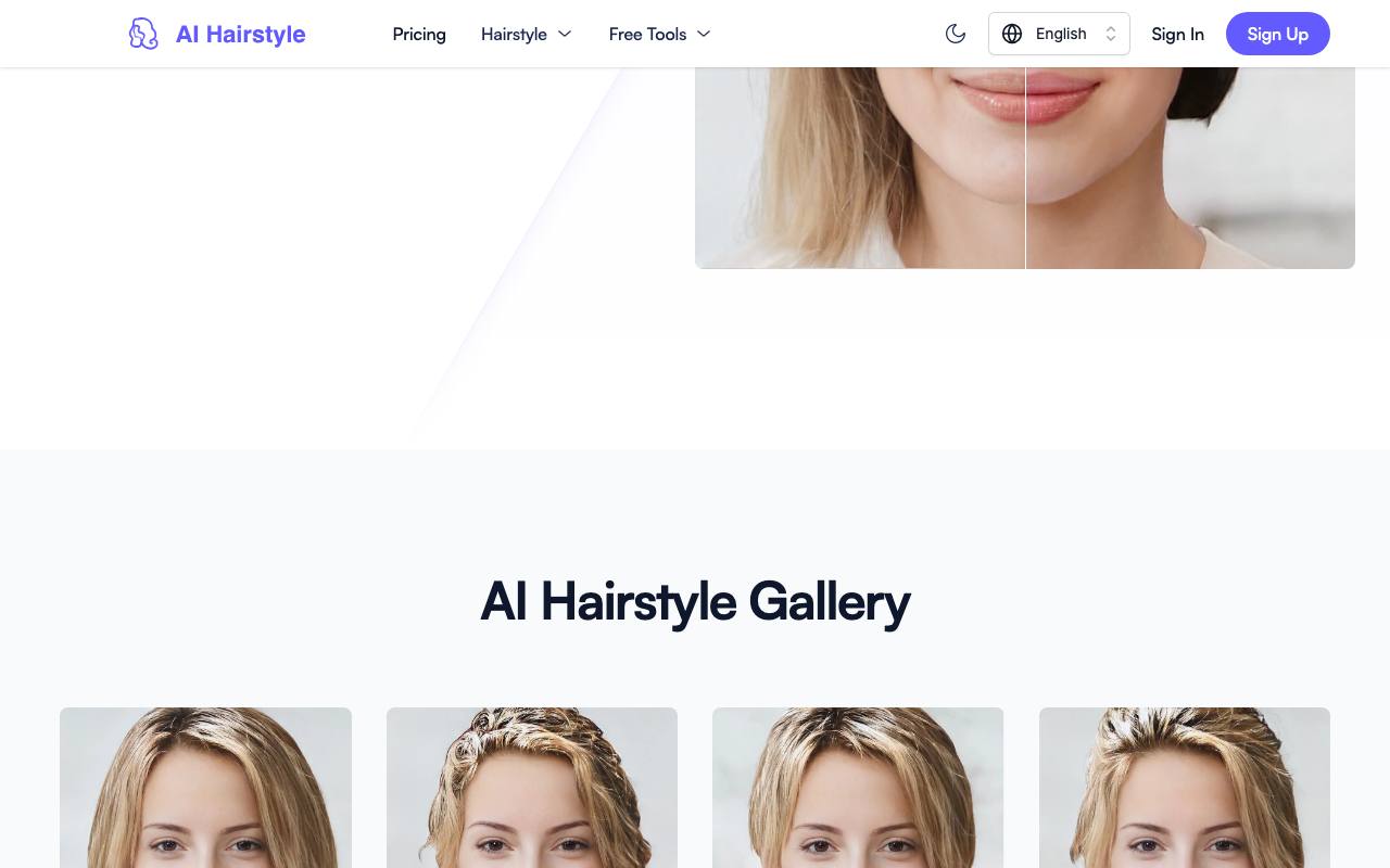 AI Hairstyle 截图 2
