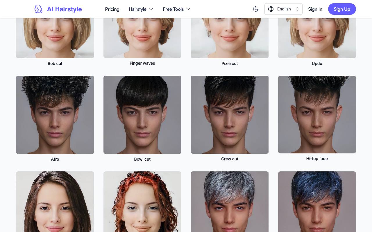 AI Hairstyle 截图 3