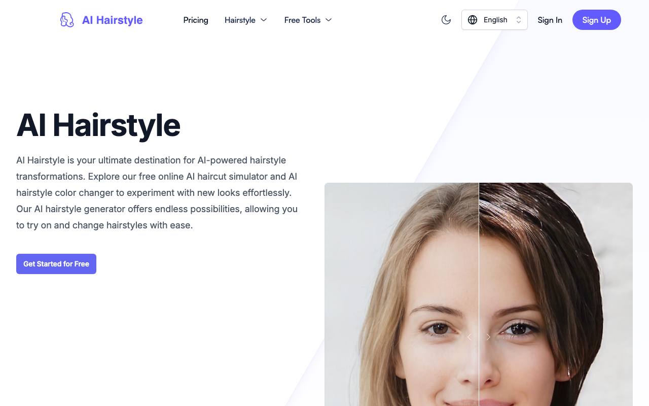 AI Hairstyle 截图 1