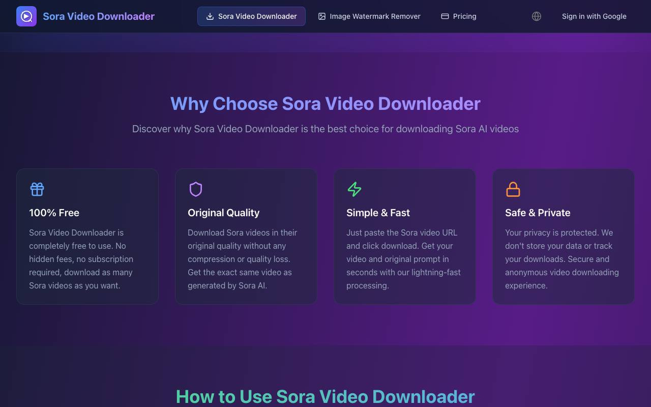 Sora Video Downloader 截图 2