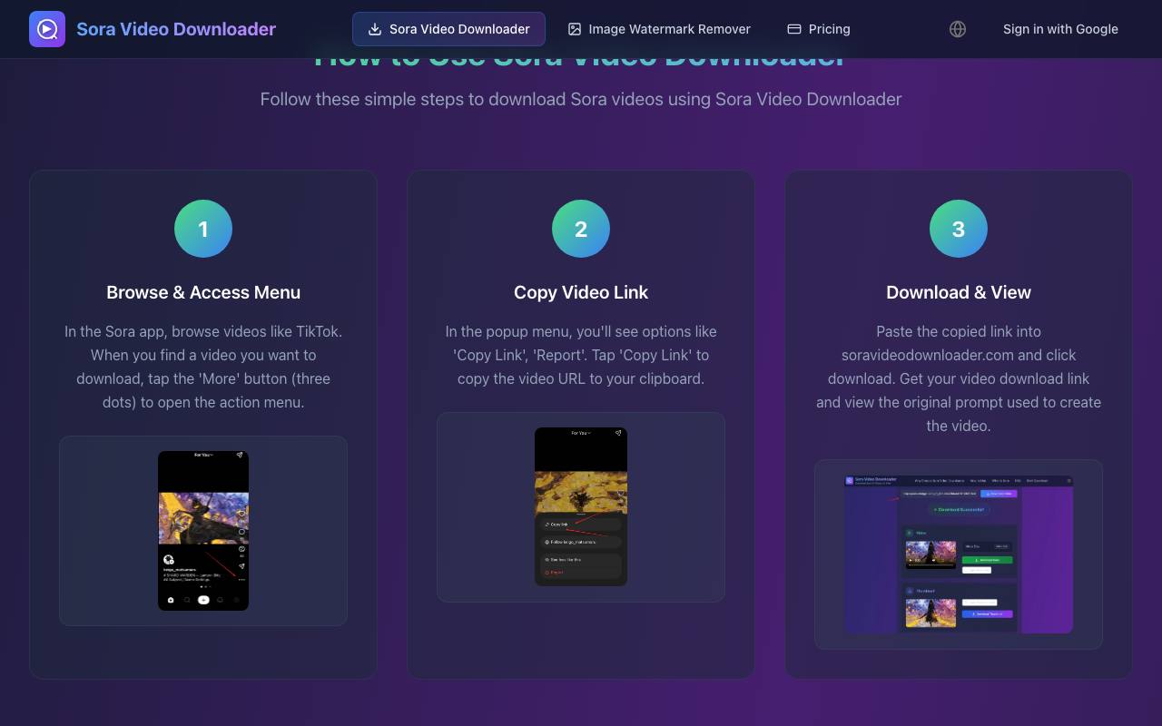 Sora Video Downloader 截图 3