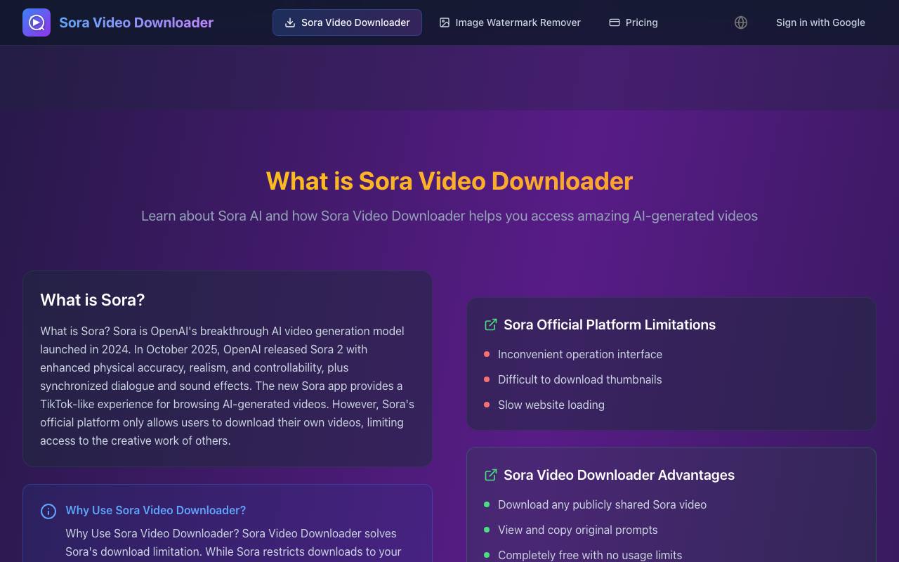 Sora Video Downloader 截图 4