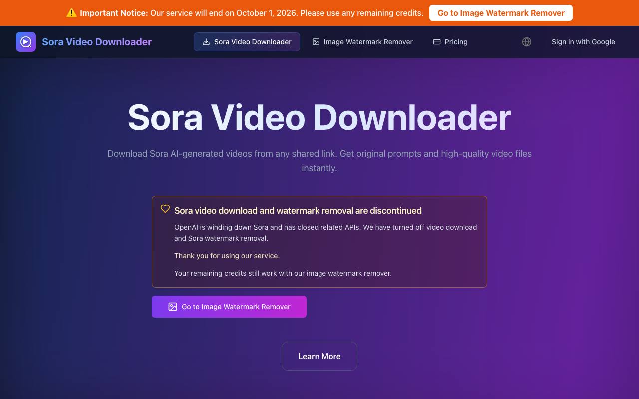 Sora Video Downloader 截图 1