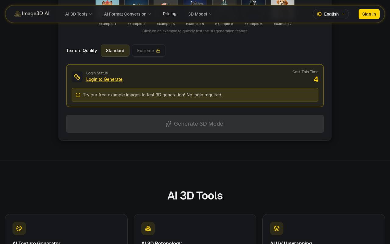 Image3D AI 截图 3