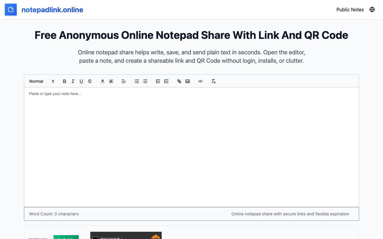 notepad link 截图 1