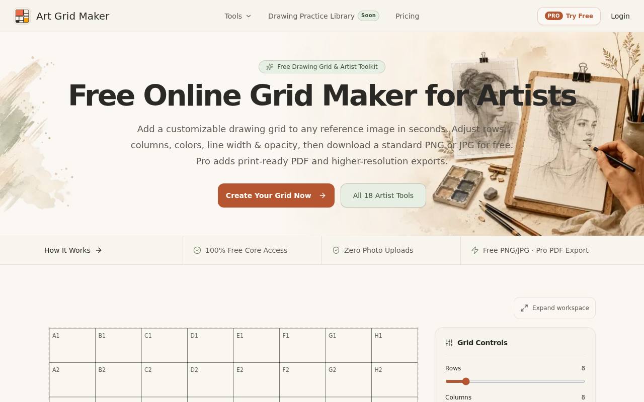 Art Grid Maker 截图 1