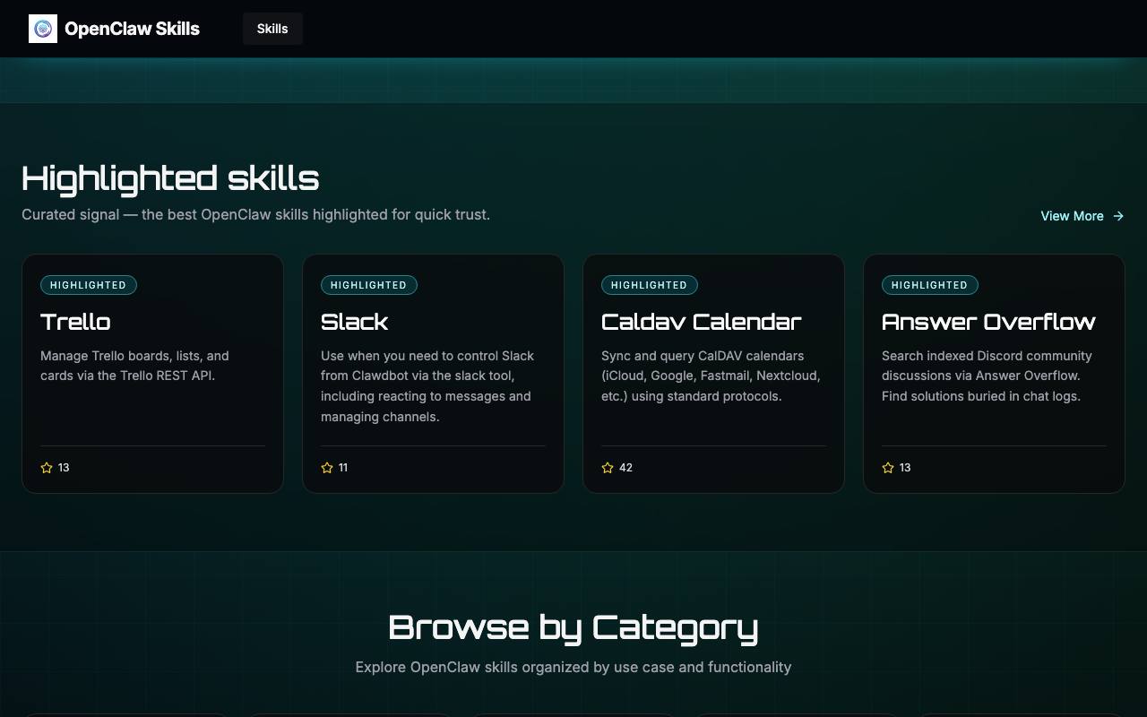 OpenClaw Skills 截图 2
