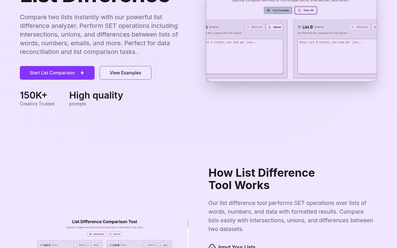 List Difference 截图 3